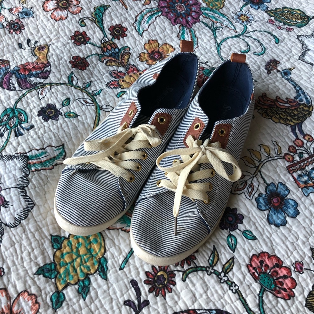 European Seersucker Tennis Shoes